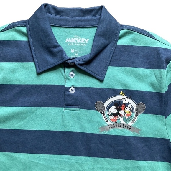 Disney Men’s size Medium Mickey Mouse Tennis Club Golf Polo Shirt NWT - Picture 3 of 6